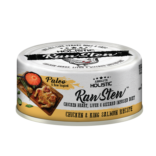 Absolute Holistic Raw Stew Cat Food Chicken & Salmon 80gm